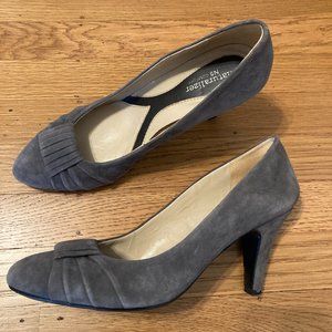 Naturalizer Gray Suede Heels N5 Comfort Size 8.5M